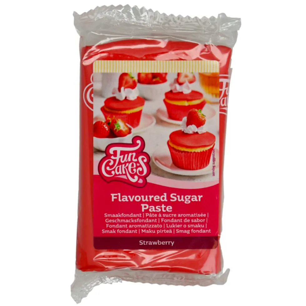 Fondant de Sabor Rosa Fresa 250 gr - Funcakes