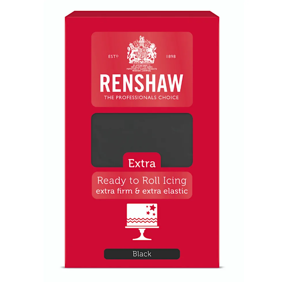 Fondant Extra Negro 1 Kg - Renshaw