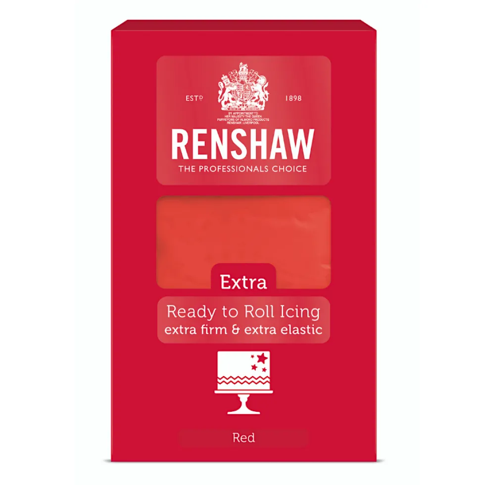 Fondant Extra Rojo 1 Kg - Renshaw