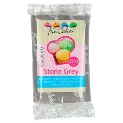 Fondant Gris Piedra 250 gr - FunCakes