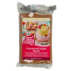 Fondant Marrón sabor Caramelo Salado 250 gr - Funcakes