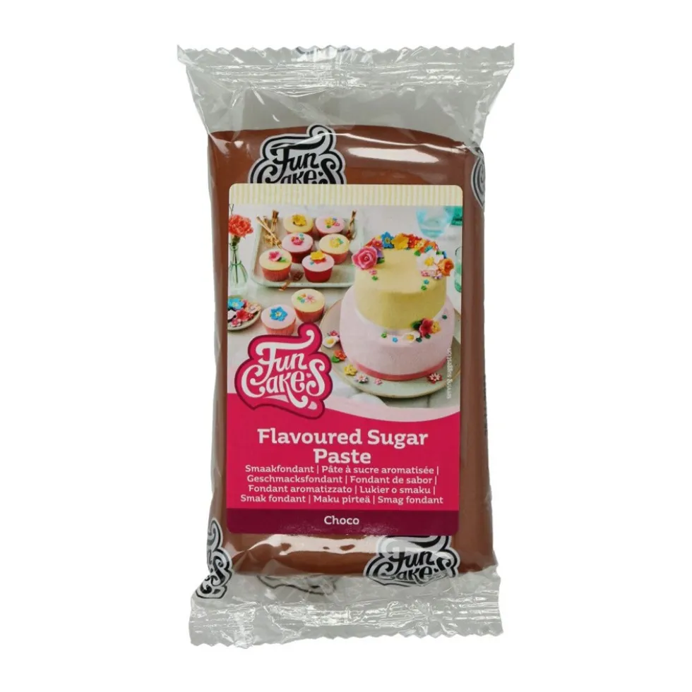 Fondant Marrón sabor Chocolate 250 gr - FunCakes