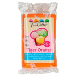 Fondant Naranja Intenso 250 gr - FunCakes