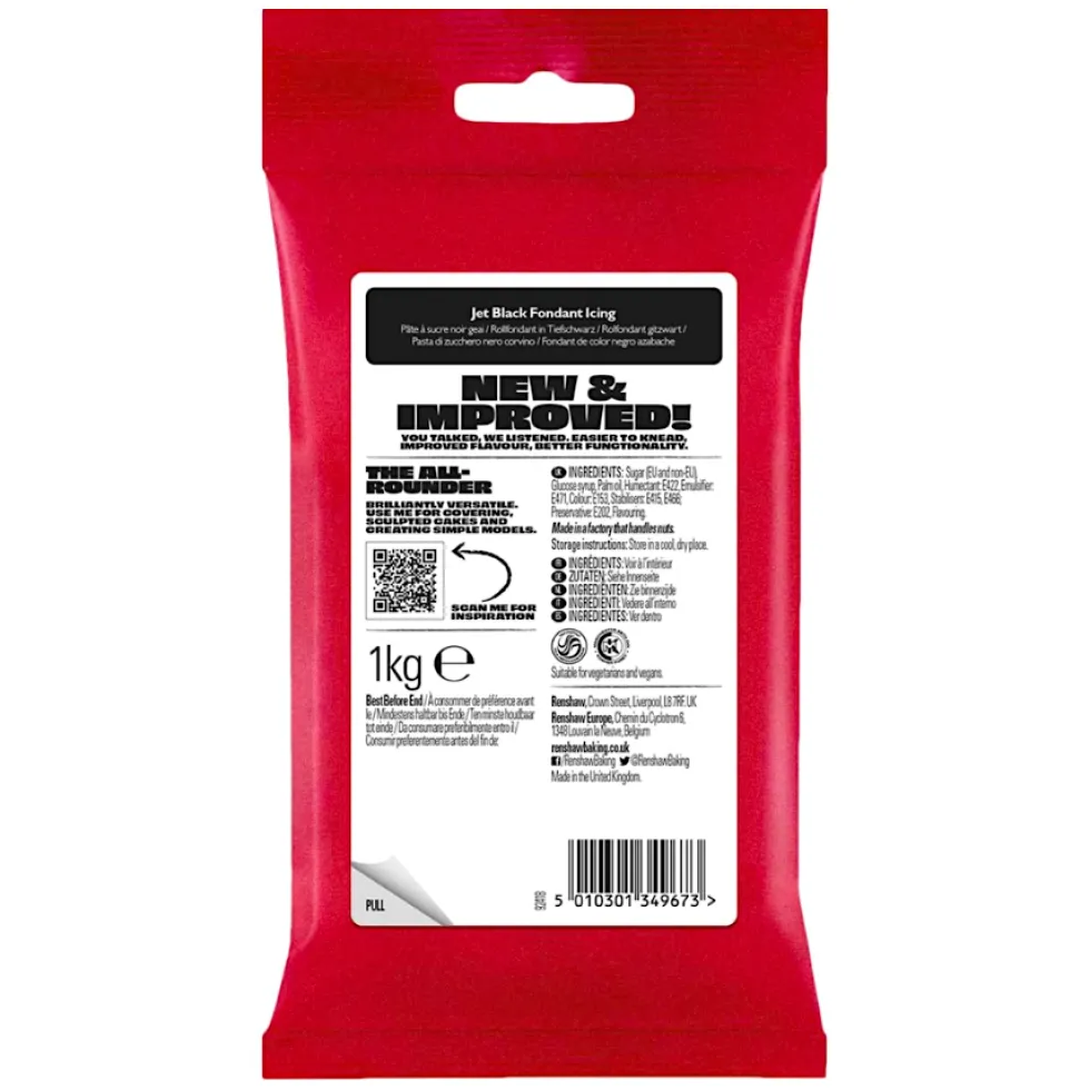 Fondant Negro 1 Kg - Renshaw