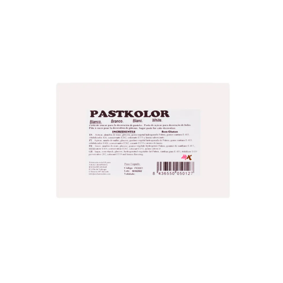 Fondant PastKolor Blanco 100 gr