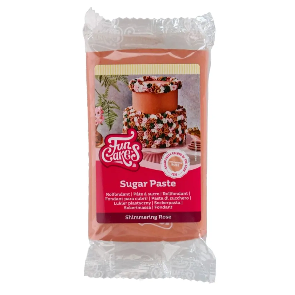 Fondant Rosa Brillante 250 gr - Funcakes