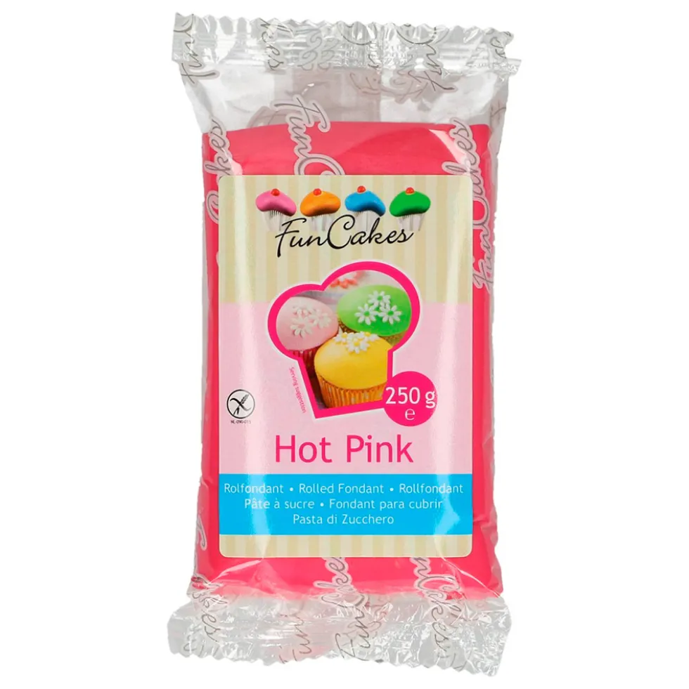 Fondant Rosa intenso 250 gr - FunCakes