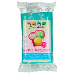 Fondant Turquesa Verde 250 gr - FunCakes
