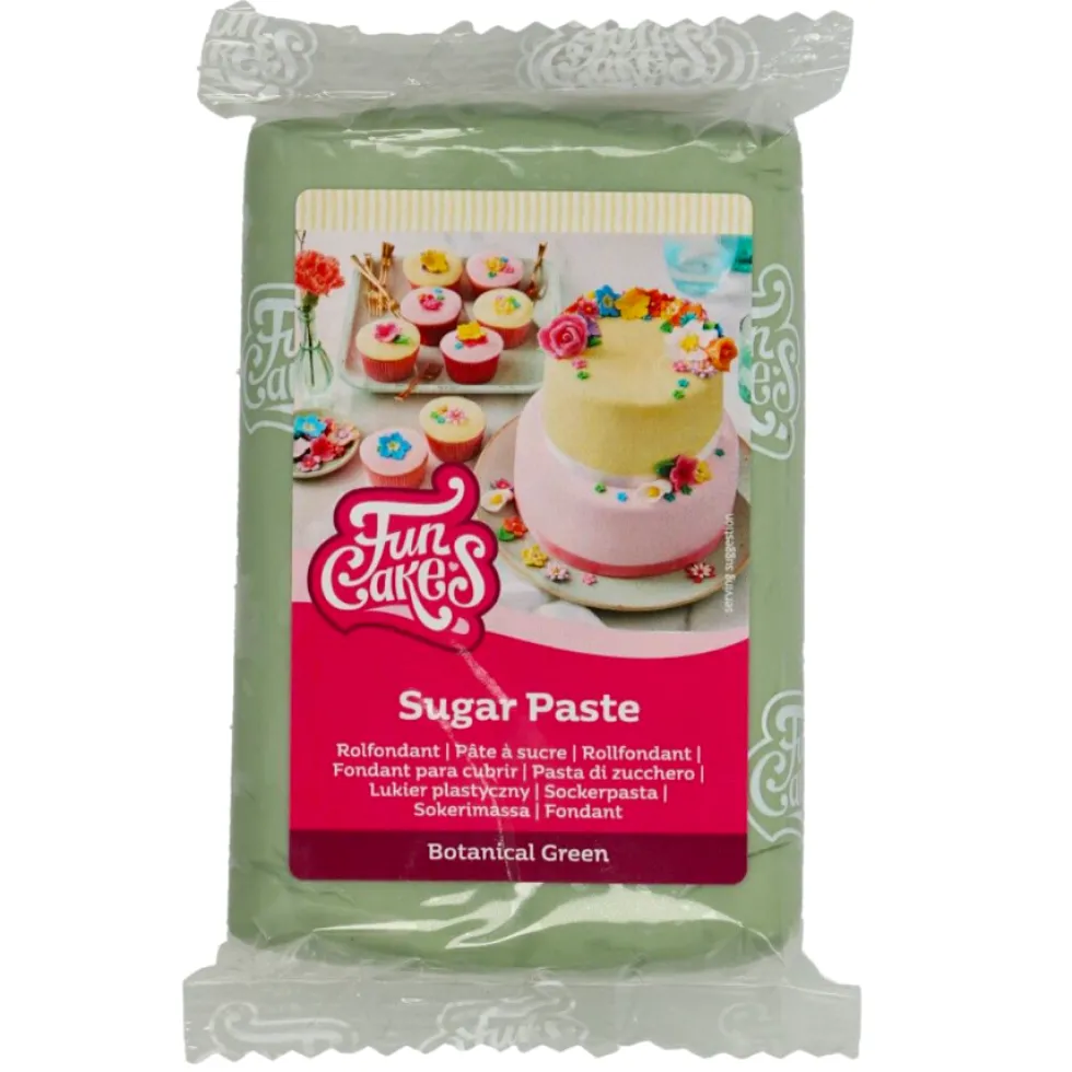 Fondant Verde Botánico 250 gr - Funcakes
