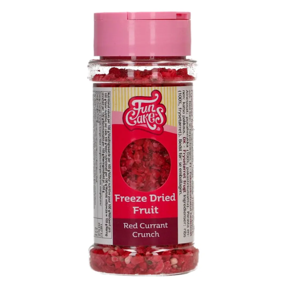 Fruta Liofilizada Grosella Roja Crunch 12 gr - Funcakes