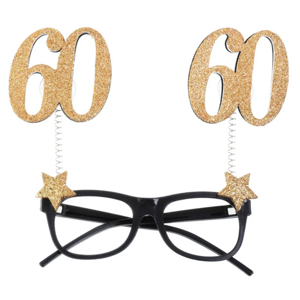 Gafas 60 Cumpleaños Dorado