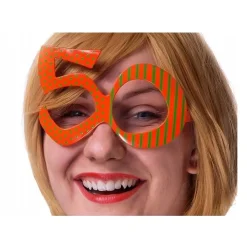 Gafas 50 Cumpleaños Naranjas