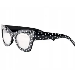 Gafas Negras con Lunares Blancos