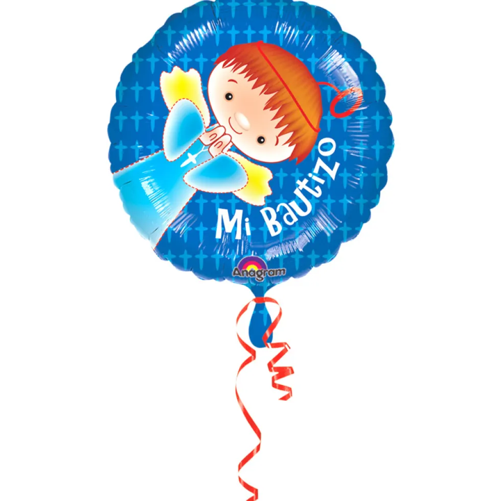 Globo Bautizo Azul 45 cm