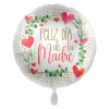 Globo Corazón Felicidades Mamá 43cm