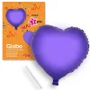 Globo corazón lila 44 cm