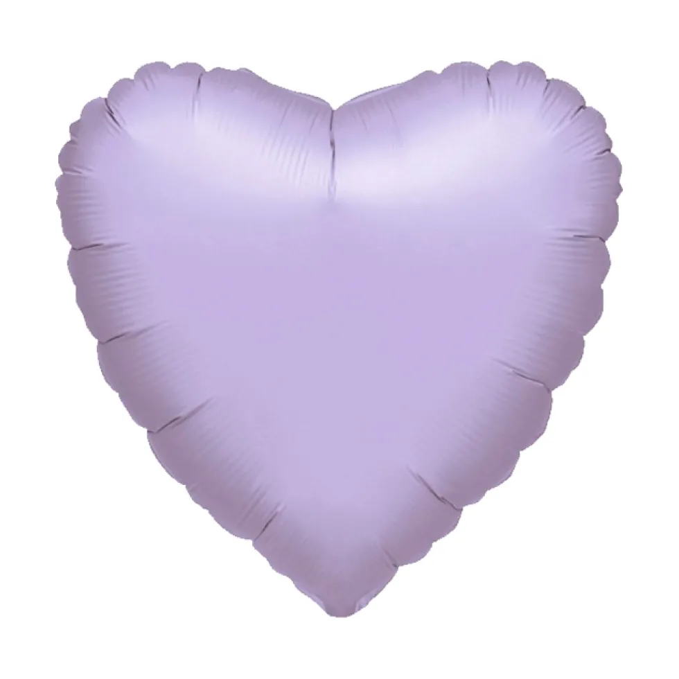 Globo Corazón Lila Gigante 80 cm