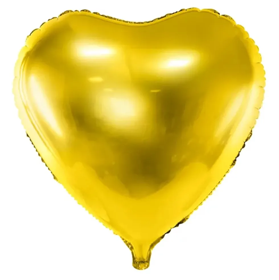 Globo Corazón Oro 44 cm
