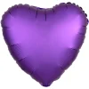 Globo Corazón Violeta Satinado 43 cm