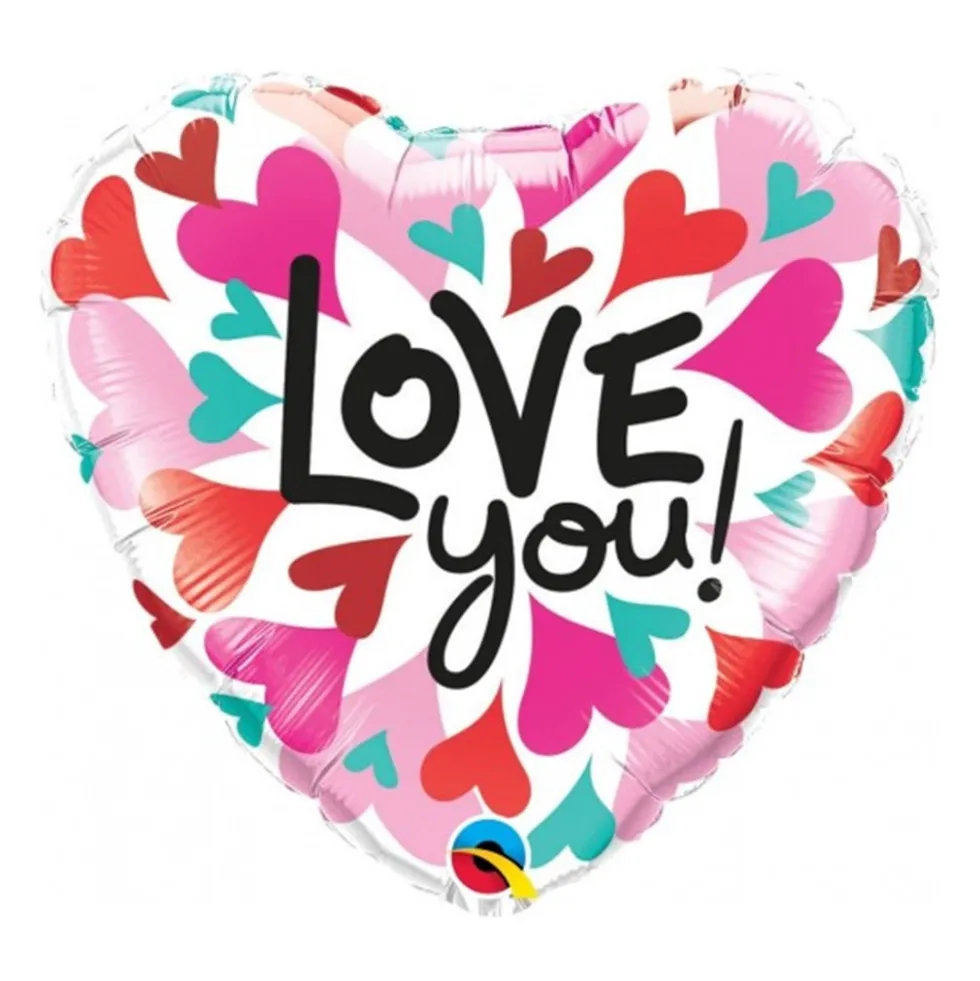 Globo Corazones I Love You 45 cm
