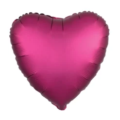 Globo de Foil Corazón Burdeos 43 cm