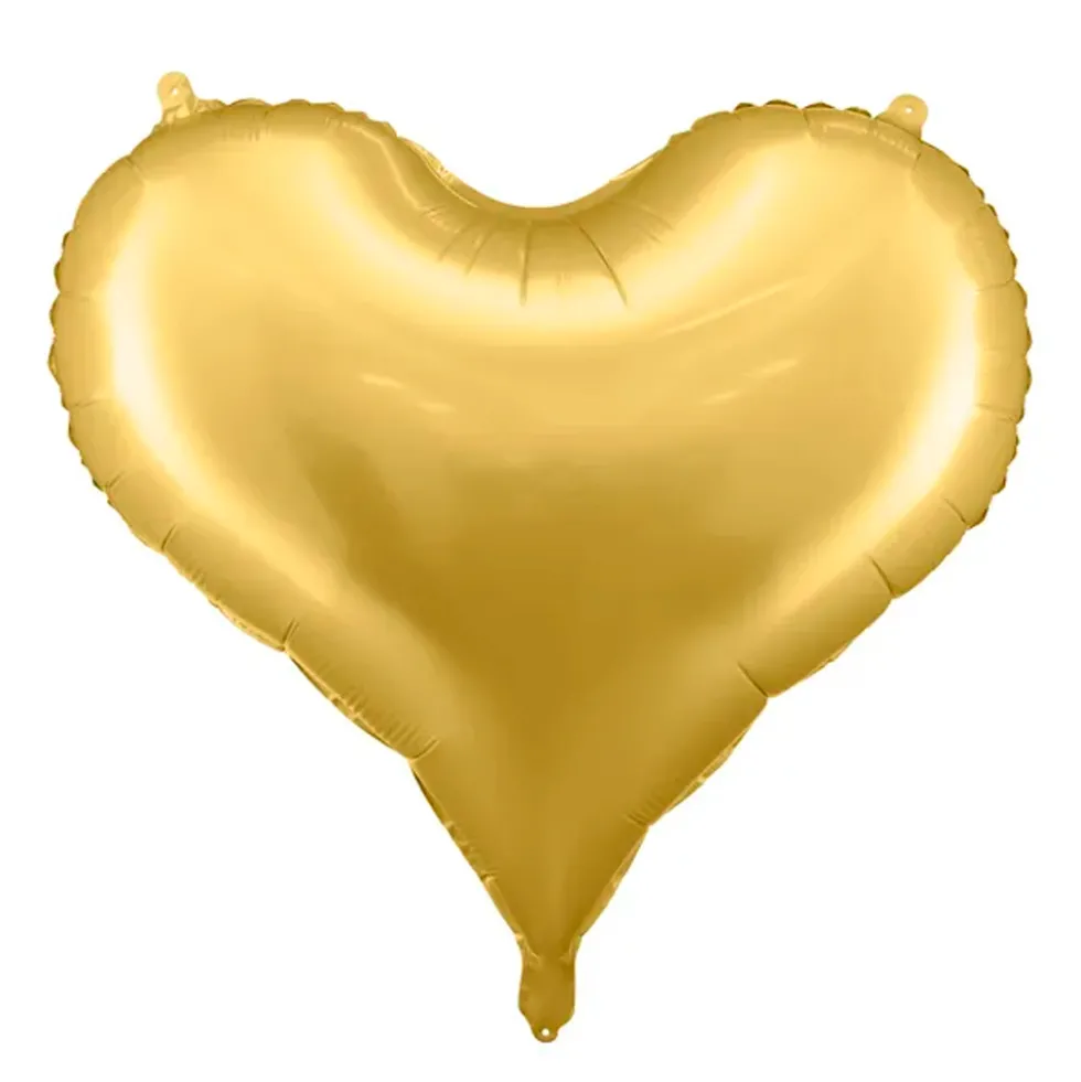Globo de Foil Corazón Dorado 61 cm