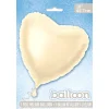 Globo de foil Corazón Marfil 45 cm