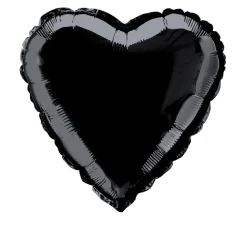 Globo de foil Corazón Negro 45 cm