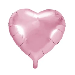 Globo de Foil Corazón Rosa Claro 60 cm.