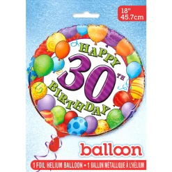 Globo de foil 30 Cumpleaños 45 cm