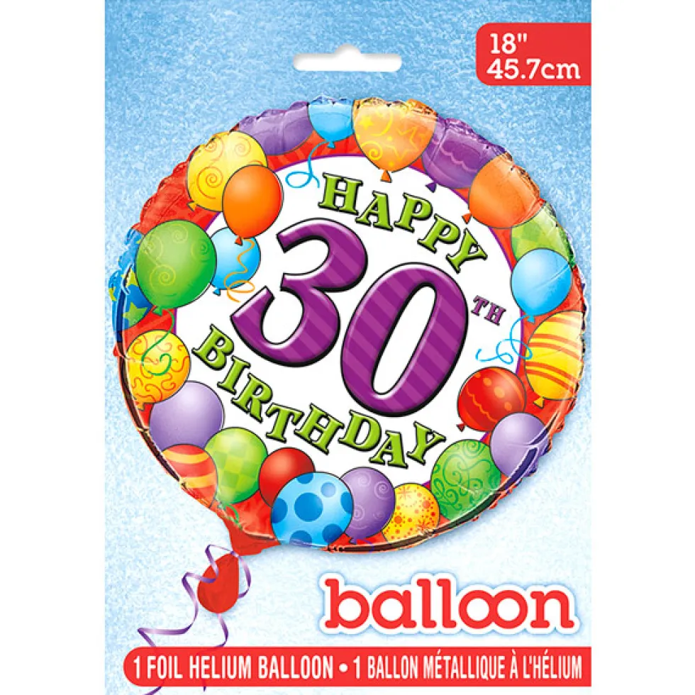 Globo de foil 30 Cumpleaños 45 cm