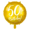 Globo de Foil 50 Cumpleaños Oro 45 cm