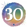 Globo de foil Holográfico 30 Cumpleaños