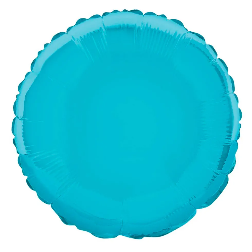 Globo de Foil Redondo Azul bebé 45 cm