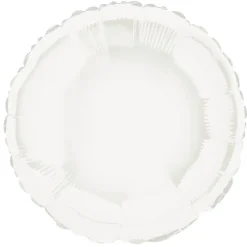 Globo de Foil Redondo Blanco 45 cm