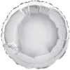 Globo de Foil Redondo Plata 45 cm