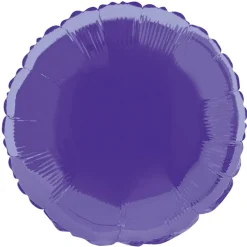 Globo de Foil Redondo Violeta 45 cm