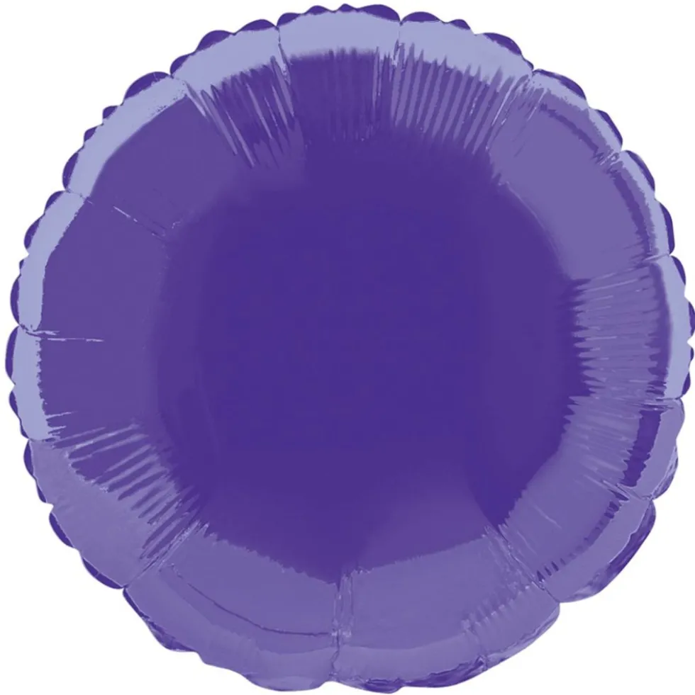 Globo de Foil Redondo Violeta 45 cm