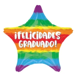 Globo Estrella Felicidades Graduado