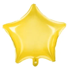 Globo Estrella Transparente Amarillo 48 cm