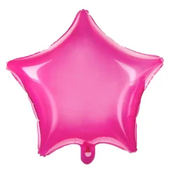 Globo Estrella Transparente Fucsia 48 cm