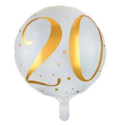 Globo Foil 20 años Oro 35 cm