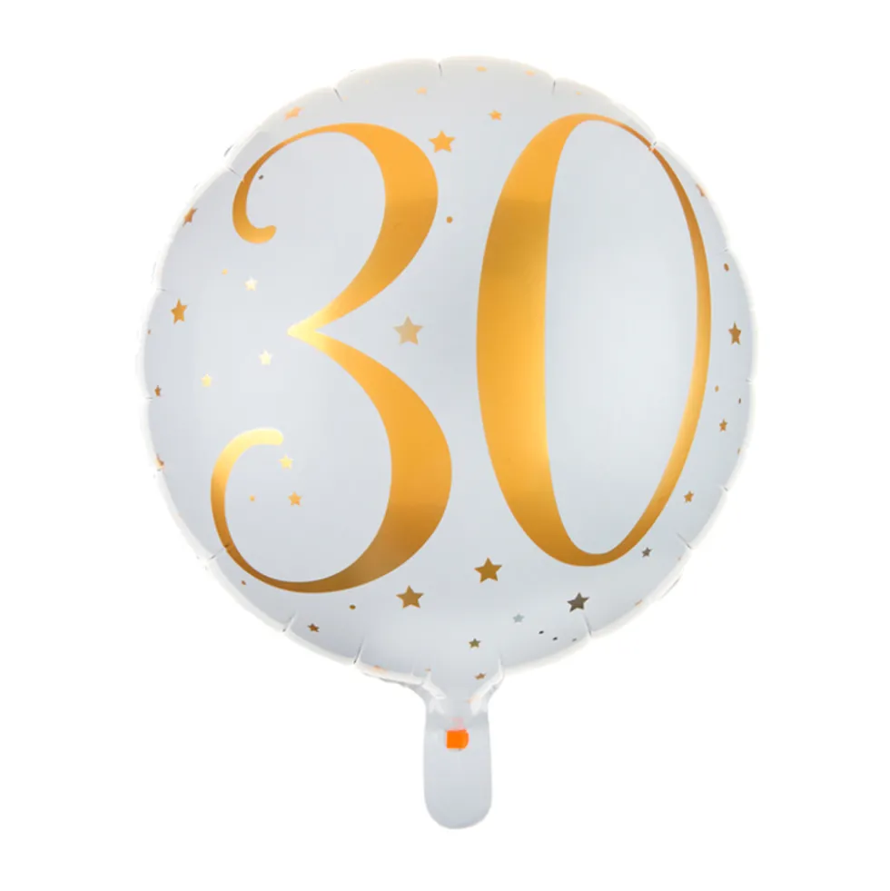 Globo Foil 30 años Oro 35 cm