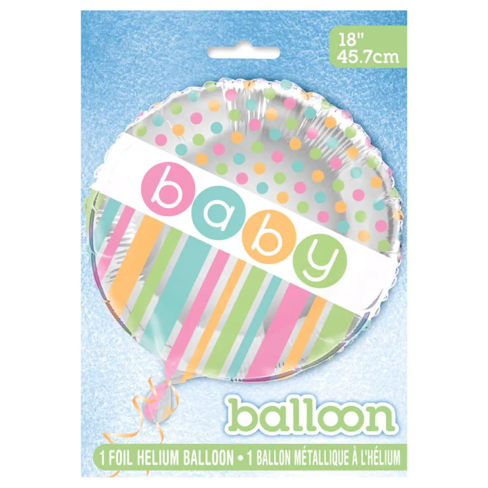 Globo Foil Baby Colores Pastel 45 cm