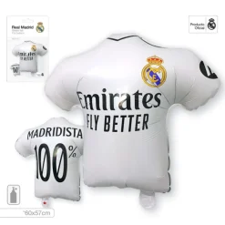Globo Foil Camiseta Real Madrid 60 x 57 cm