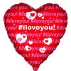 Globo Foil Corazón Rojo I Love You 45 cm