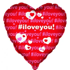 Globo Foil Corazón Rojo I Love You 45 cm