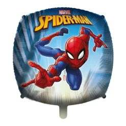 Globo Foil Cuadrado Spiderman 45 cm