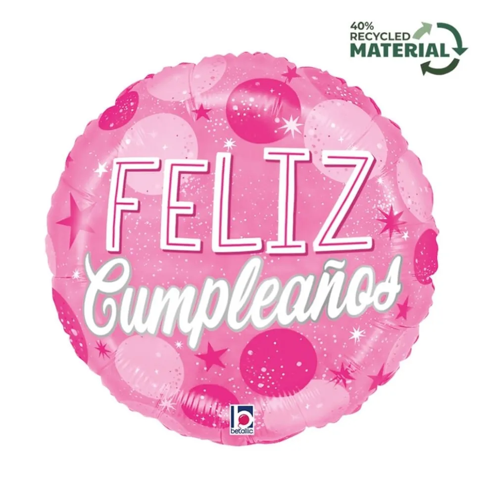 Globo Foil Felicidades Estrellas 45 cm