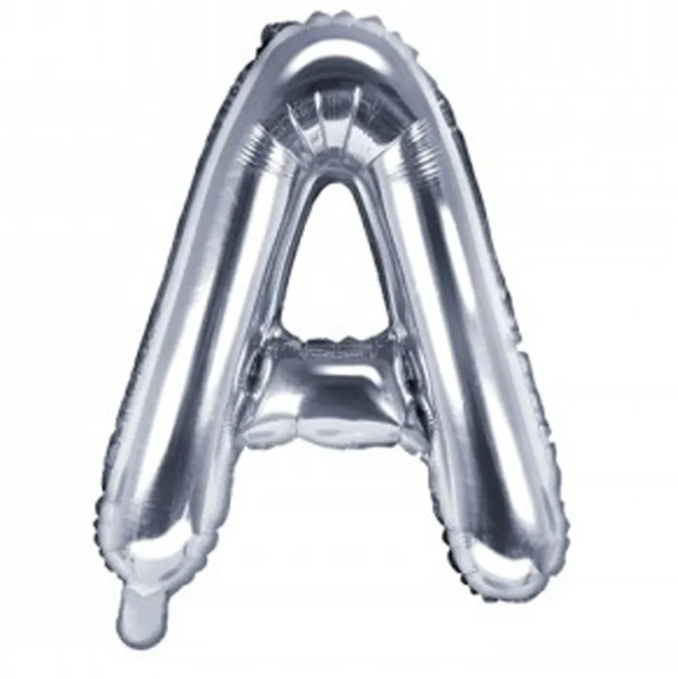 Globo Foil Letra A Plateado 35 cm